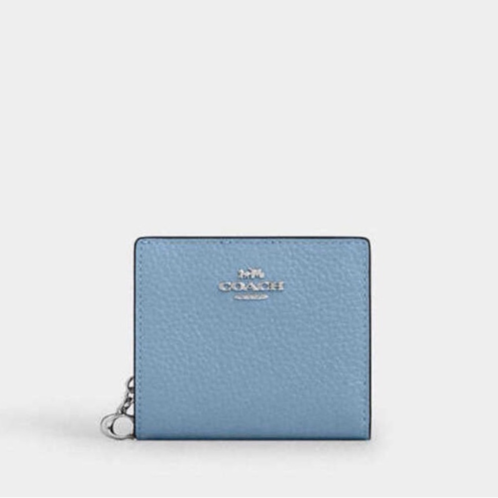 Coach 2 Toned Blue Leather Wallet